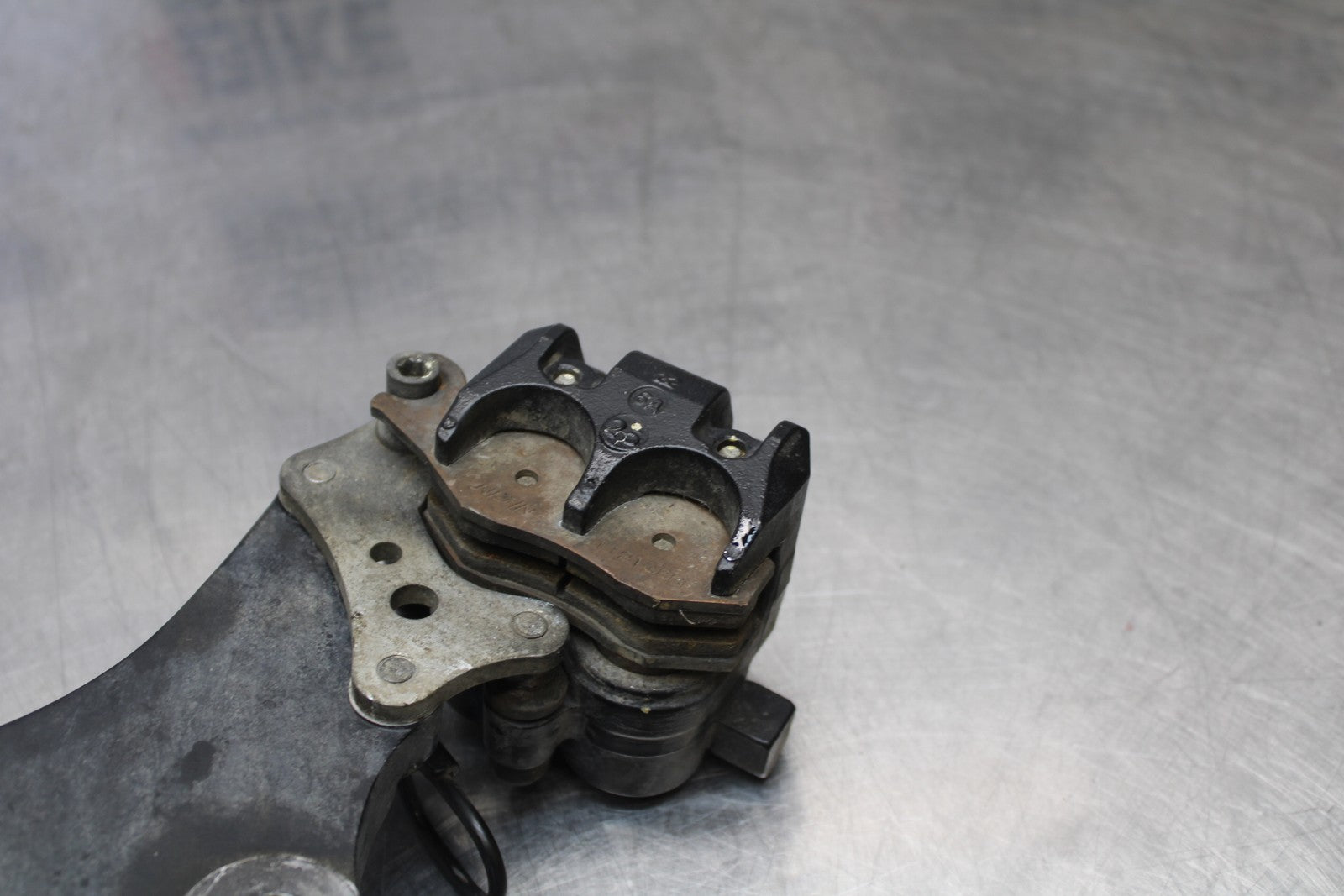 08-18 KAWASAKI KLR650 REAR BACK BRAKE CALIPER W MOUNT BRACKET BB183