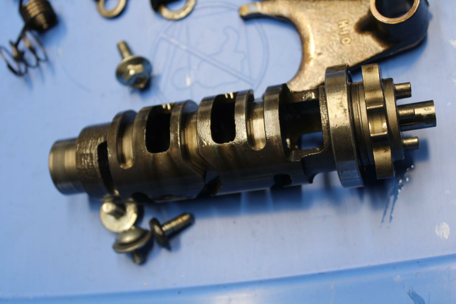 08-09 SUZUKI GSXR600 TRANSMISSION GEAR SHIFT SHIFTER CAM DRUM FORKS BB204