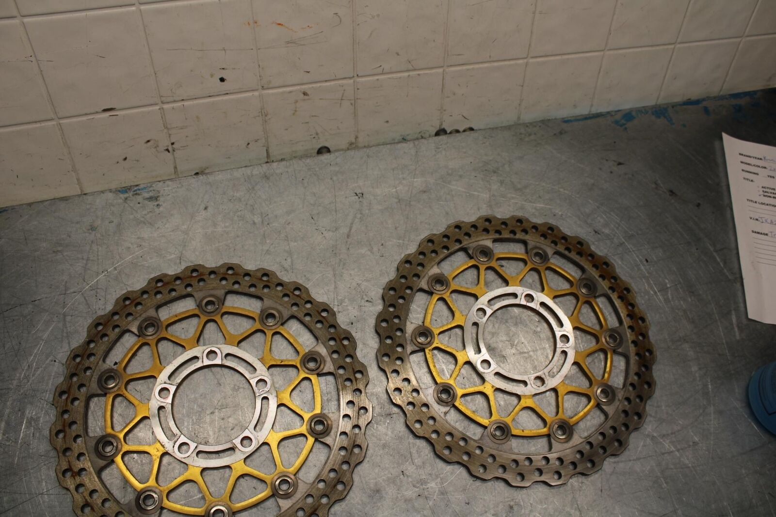 11-15 KAWASAKI ZX1000R FRONT LEFT RIGHT BRAKE ROTORS DISCS BB445