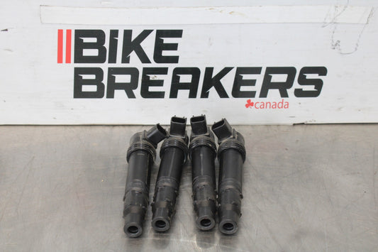 13-18 KAWASAKI NINJA ZX6R IGNITION COILS COIL SPARK PLUG CAPS BB908
