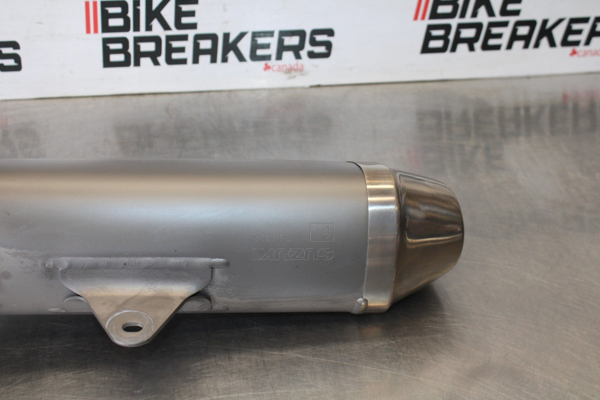 11-26 SUZUKI GSXR750 EXHAUST PIPE MUFFLER SLIP ON CAN SILENCER BB882