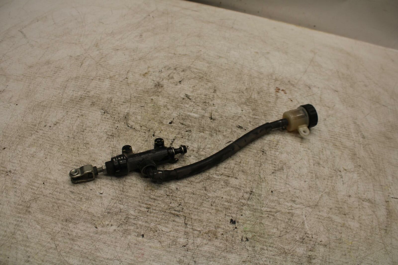 12-13 KAWASAKI EX300 NINJA REAR BACK BRAKE MASTER CYLINDER W RESERVOIR BB373