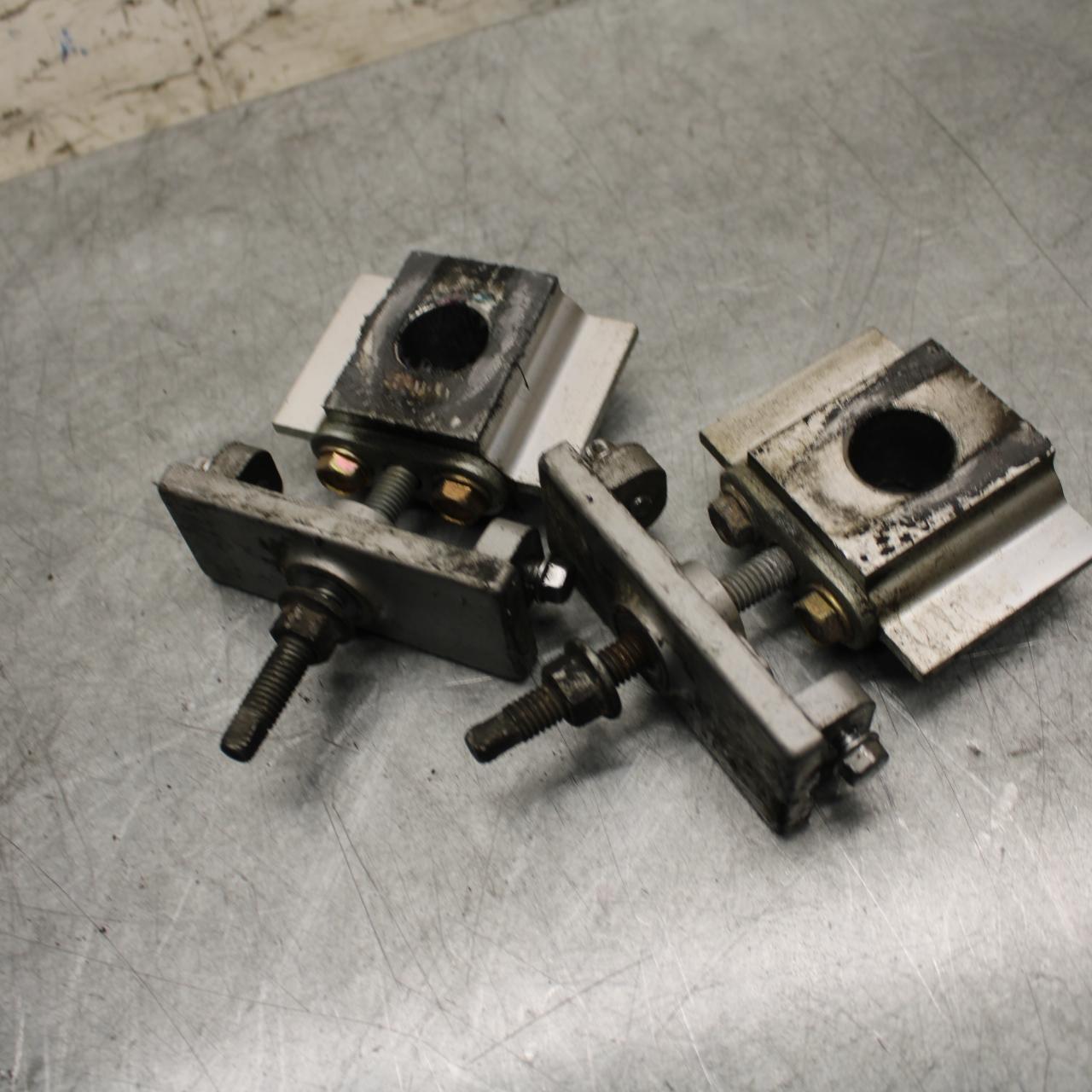 2001 Kawasaki Ninja ZX600E SWINGARM CHAIN TENSIONER ADJUSTMENT BRACKETS  BB547