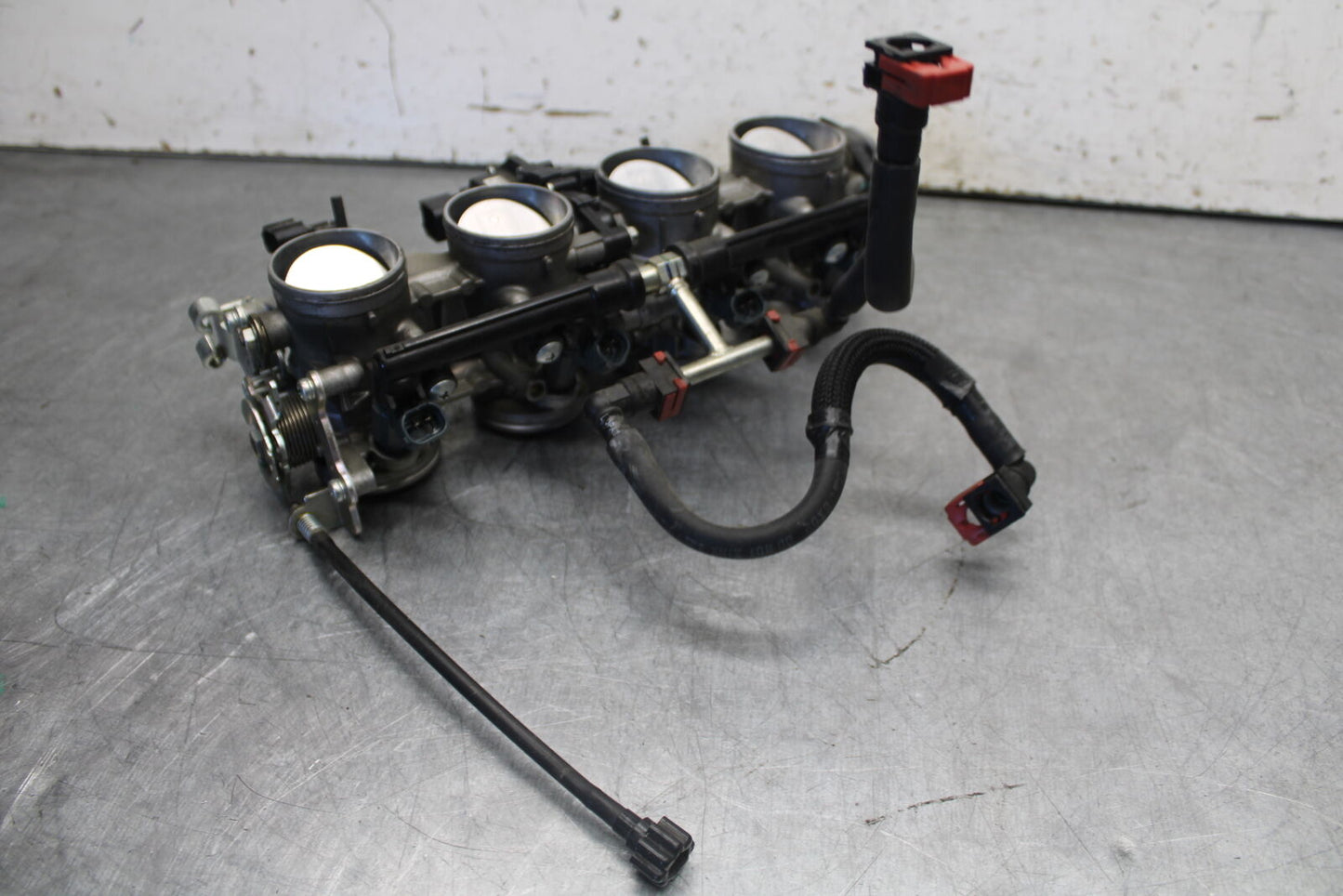 09-12 KAWASAKI NINJA ZX6R MAIN FUEL INJECTORS / THROTTLE BODIES 16163-0128 BB698