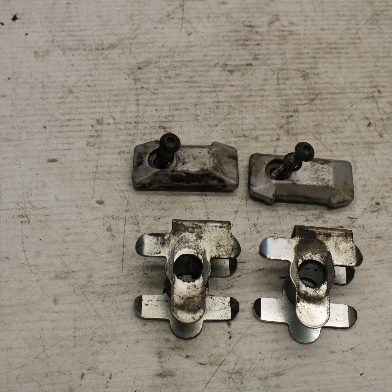 99-02 SUZUKI SV650S SWINGARM CHAIN TENSIONER ADJUSTMENT BRACKETS  BB299