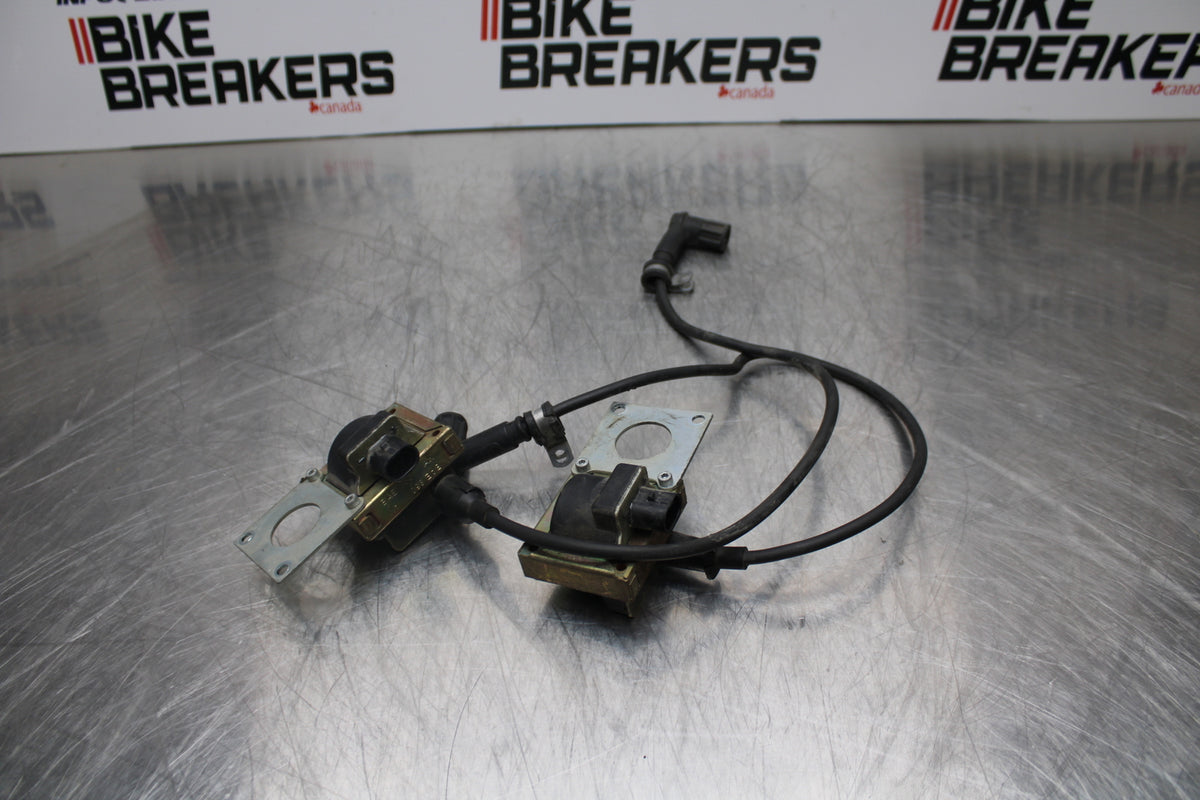 08 MOTO GUZZI BREVA 750 IGNITION COILS COIL SPARK PLUG CAPS BB154