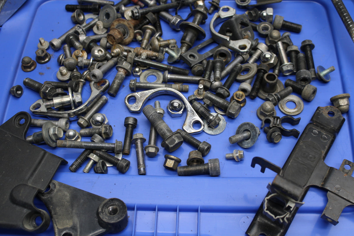 03-08 KAWASAKI VULCAN 1600 MOUNTING BOLTS HARDWARE MOTOR SCREWS BB754