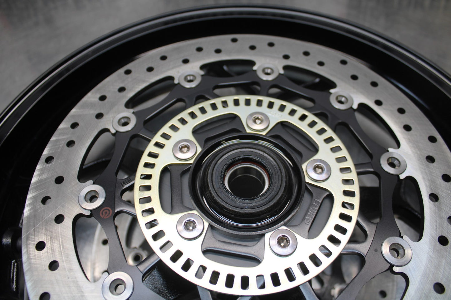 23-24 KAWASAKI NINJA ZX14R NEW TAKE OFF!! FRONT WHEEL FRONT RIM & ROTORS BB764
