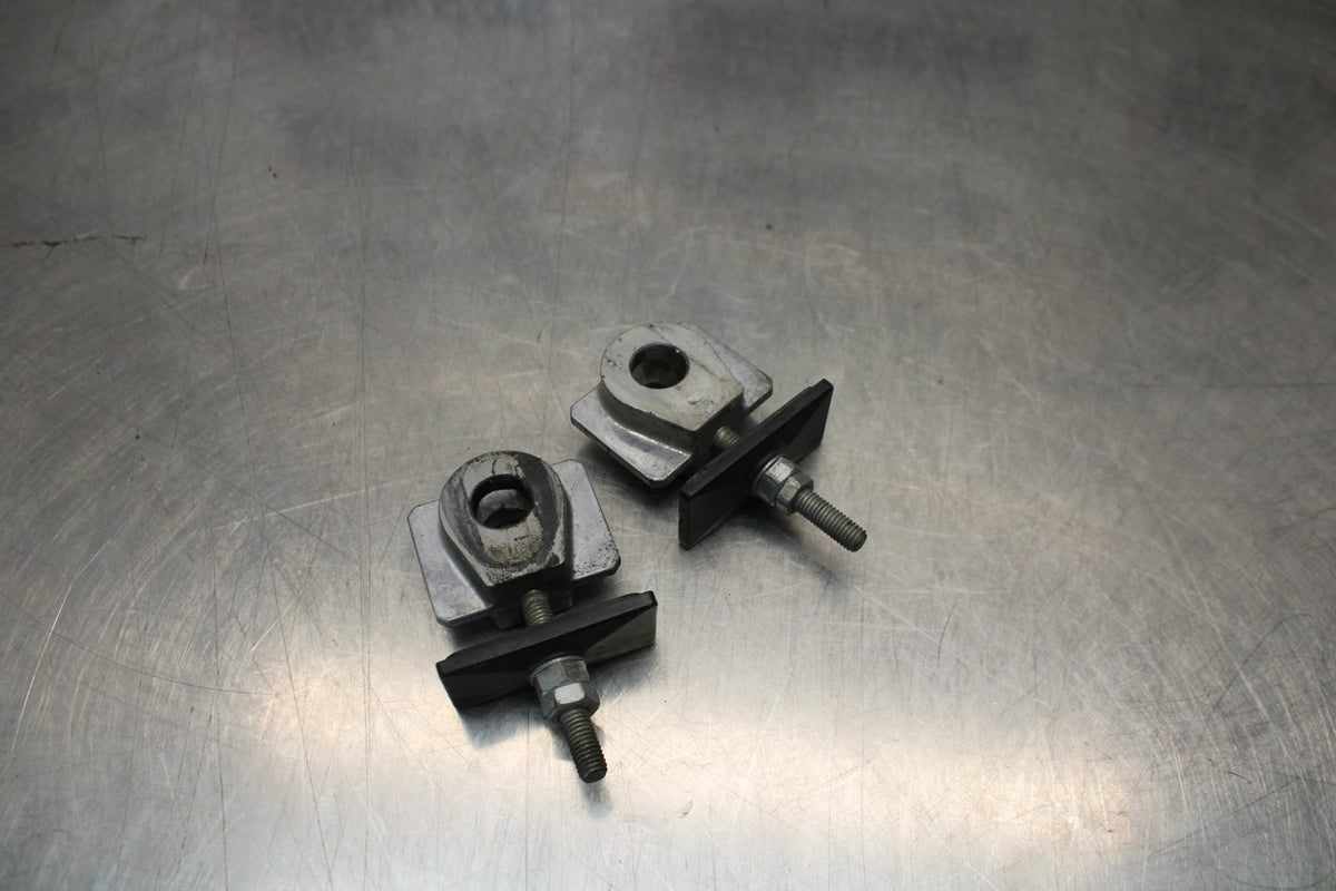 13-17 KAWASAKI NINJA 300 EX300 SWINGARM CHAIN ADJUSTMENT BRACKETS BB189
