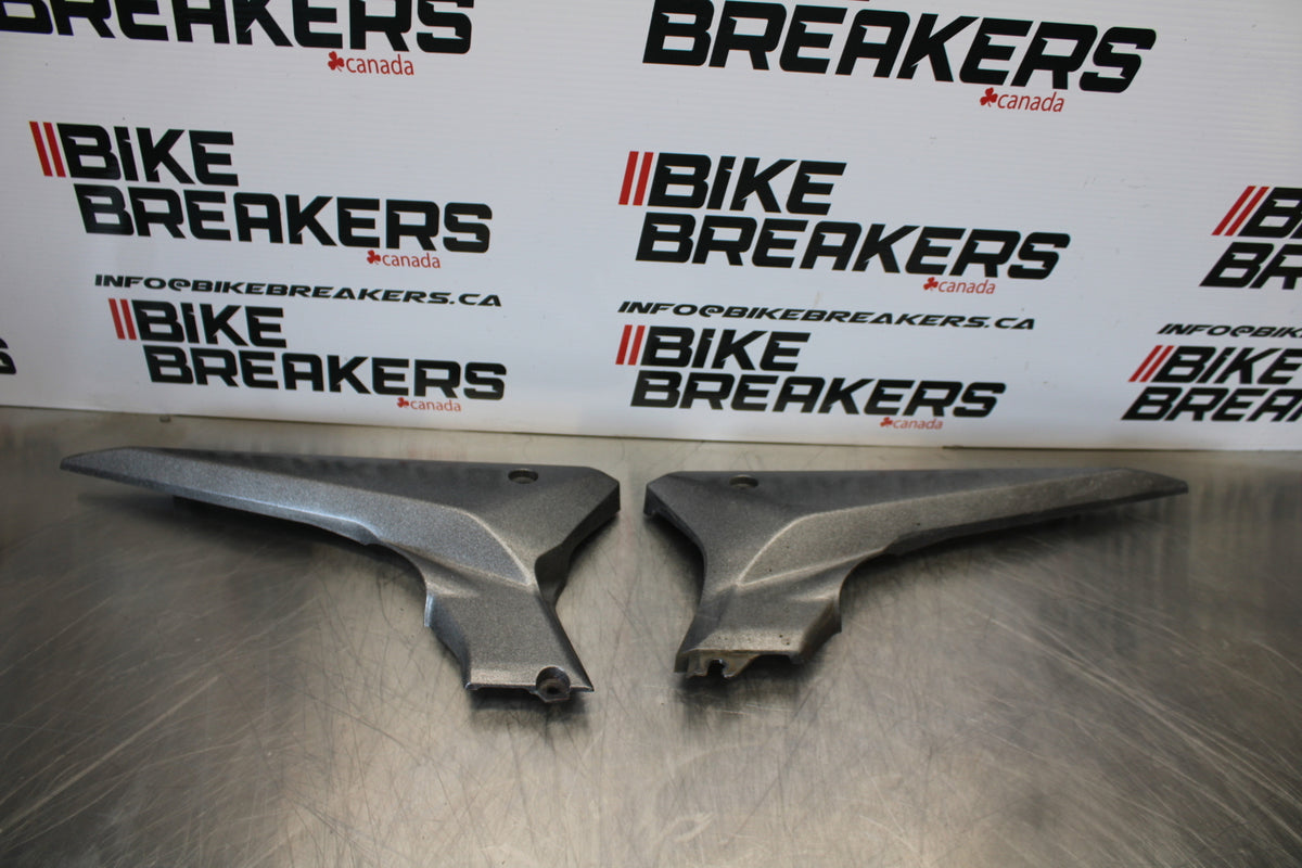 09-15 YAMAHA FZ6R RIGHT LEFT FRONT SIDE SEAT PANELS TRIMS COWLS FAIRINGS BB161