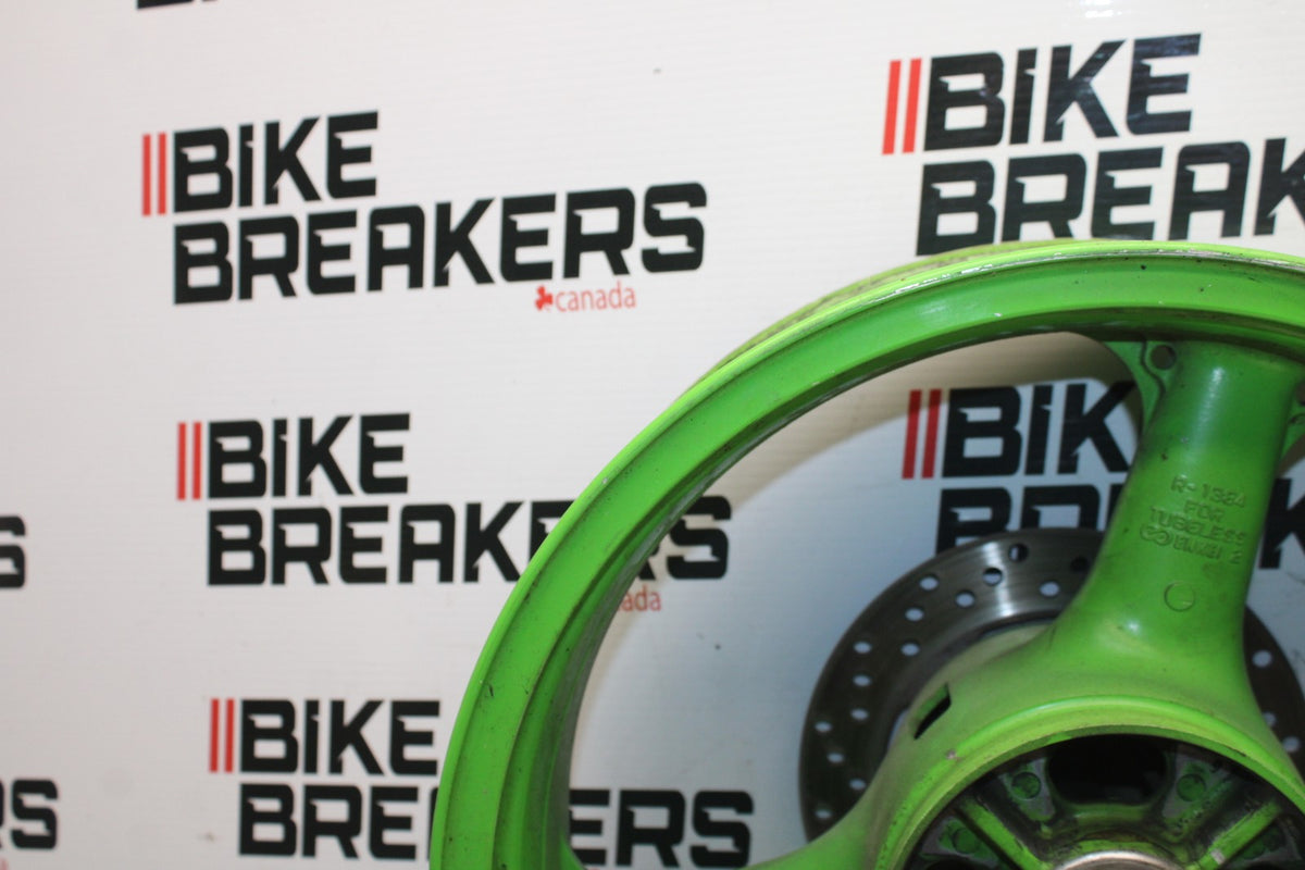 98 KAWASAKI NINJA ZX6 REAR WHEEL BACK RIM & ROTOR BB870