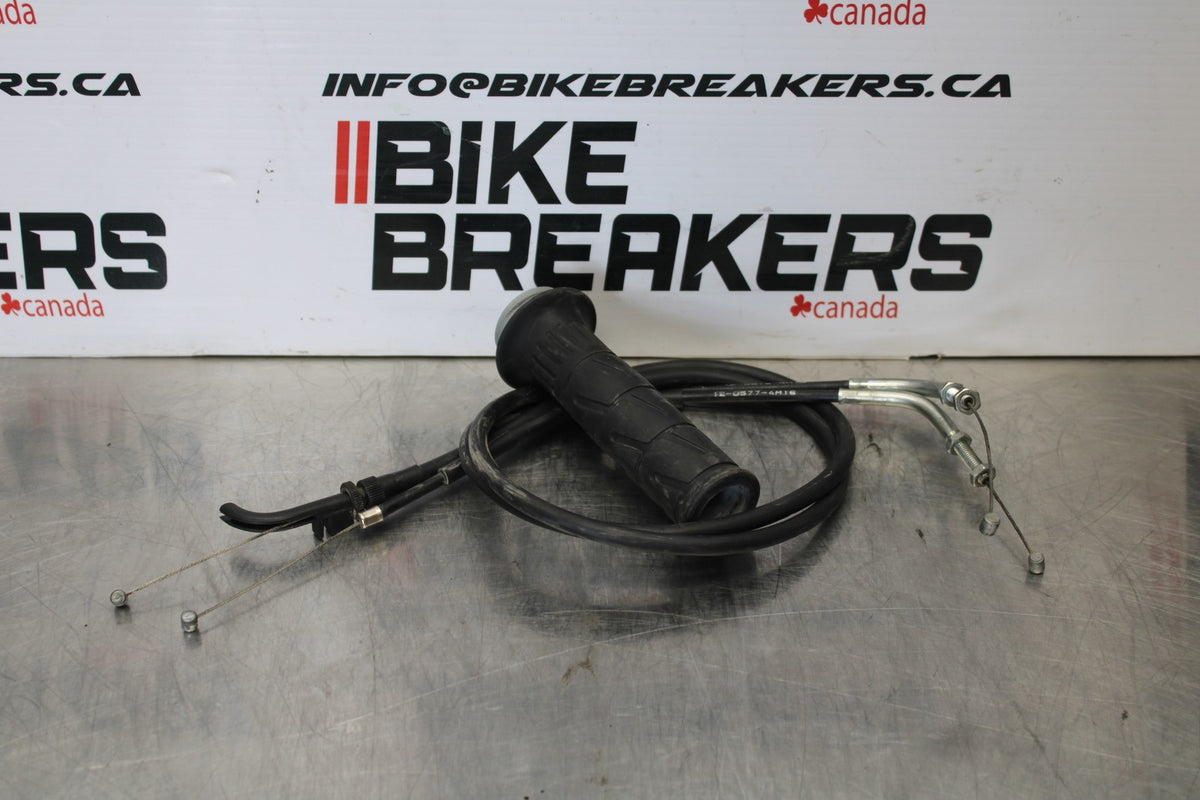 13-17 KAWASAKI NINJA 300 EX300 ABS THROTTLE CABLES LINES BB189