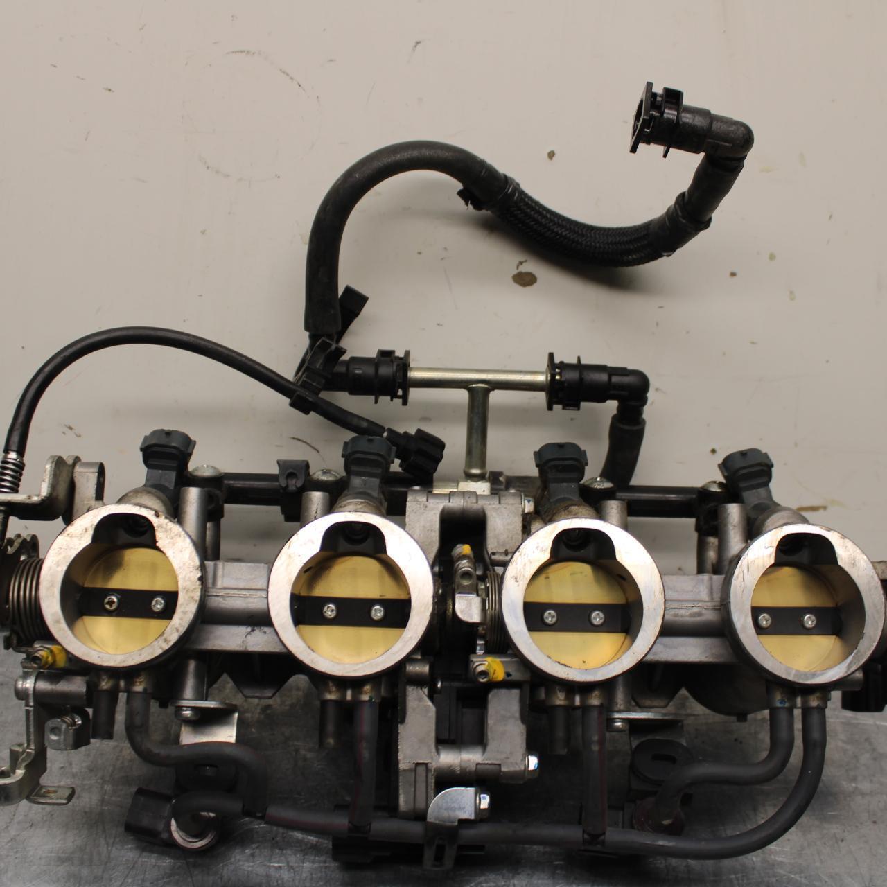 09-12 KAWASAKI NINJA ZX6R MAIN FUEL INJECTORS / THROTTLE BODIES 16163-0128 BB617