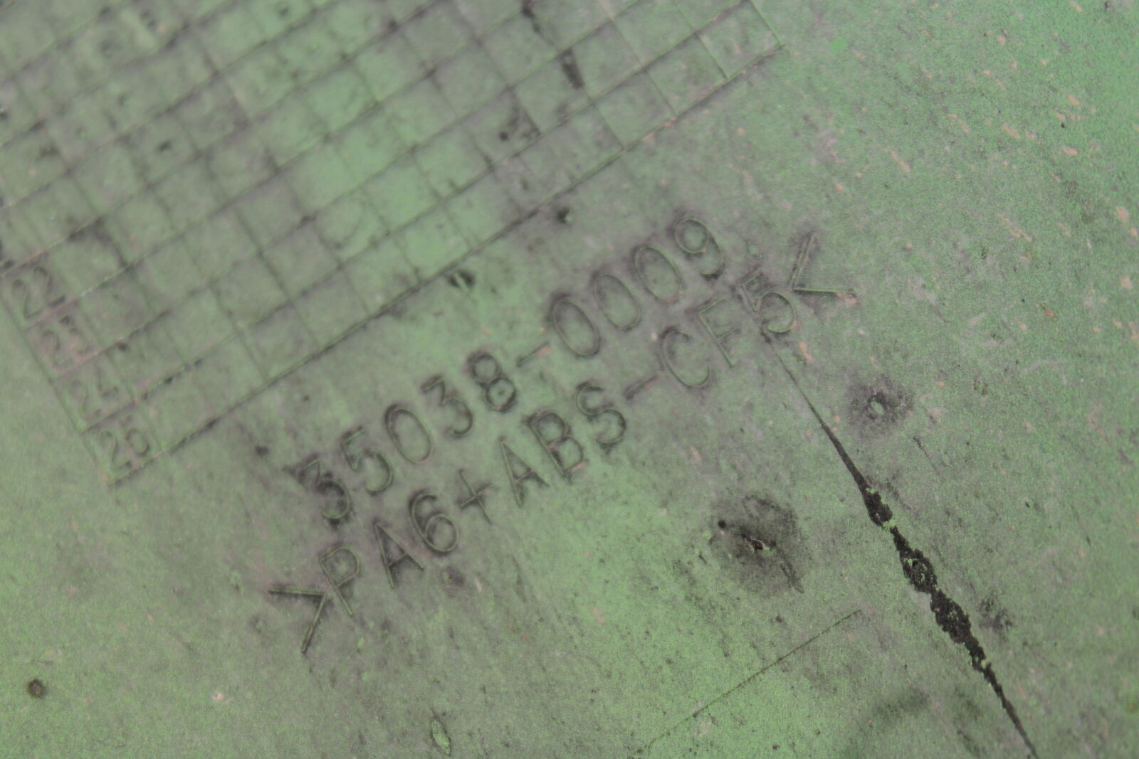 19-23 KAWASAKI NINJA ZX6R FRONT WHEEL FENDER COWL FAIRING BB701