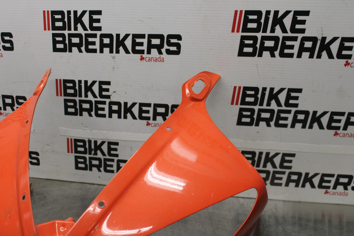 03-04 YAMAHA YZF R6 FRONT UPPER NOSE FAIRING COWL SHROUD BB890