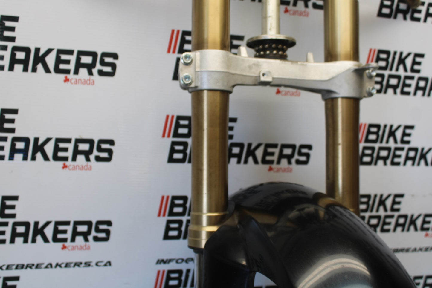 06-07 SUZUKI GSXR 600 FRONT END FORKS SUSPENSION HANDLEBARS TRIPLE TREE BB00