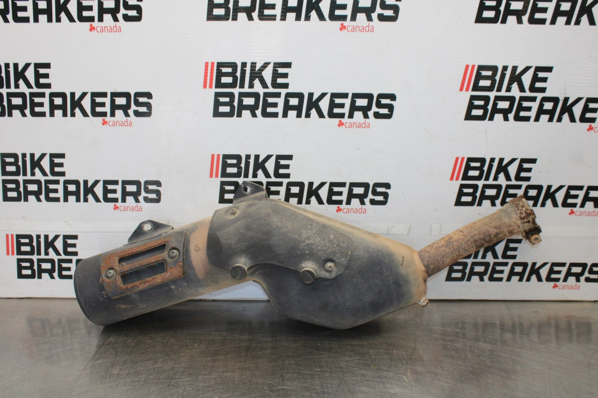 06 KAWASAKI KLR650 EXHAUST PIPE MUFFLER SLIP ON CAN SILENCER BB919