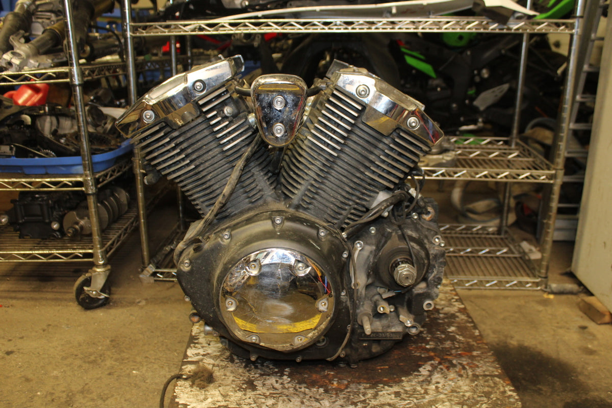 14-15 YAMAHA V STAR 1300 XVS1300CT TOURER ENGINE MOTOR BB722