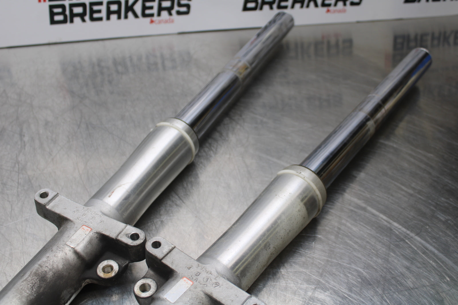 04 YAMAHA ROAD STAR XV1700A FRONT FORKS SHOCK SUSPENSION SET PAIR BB155