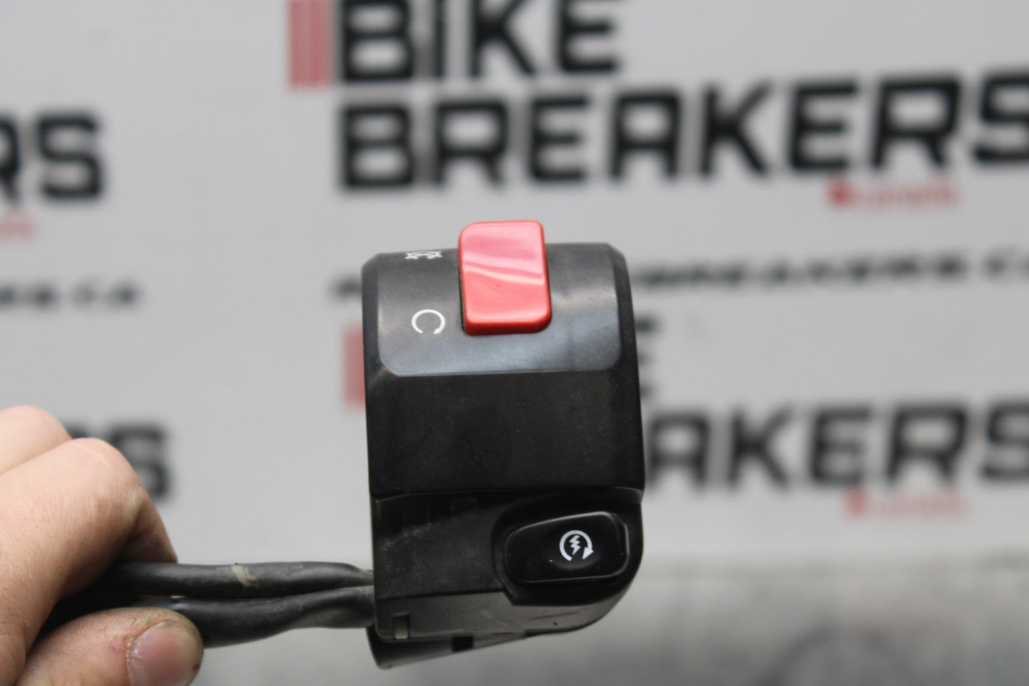 09-10 KAWASAKI ER-6N RIGHT CLIP ON HANDLE KILL OFF START SWITCH SWITCHES BB205