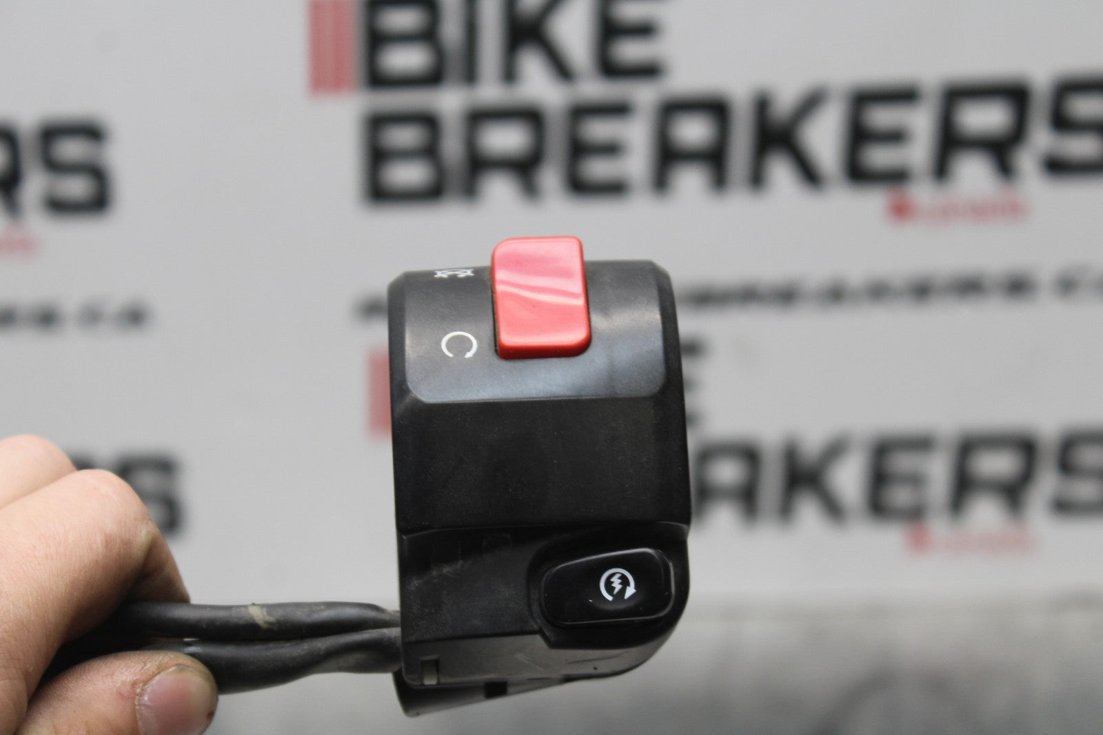 09-10 KAWASAKI ER-6N RIGHT CLIP ON HANDLE KILL OFF START SWITCH SWITCHES BB205