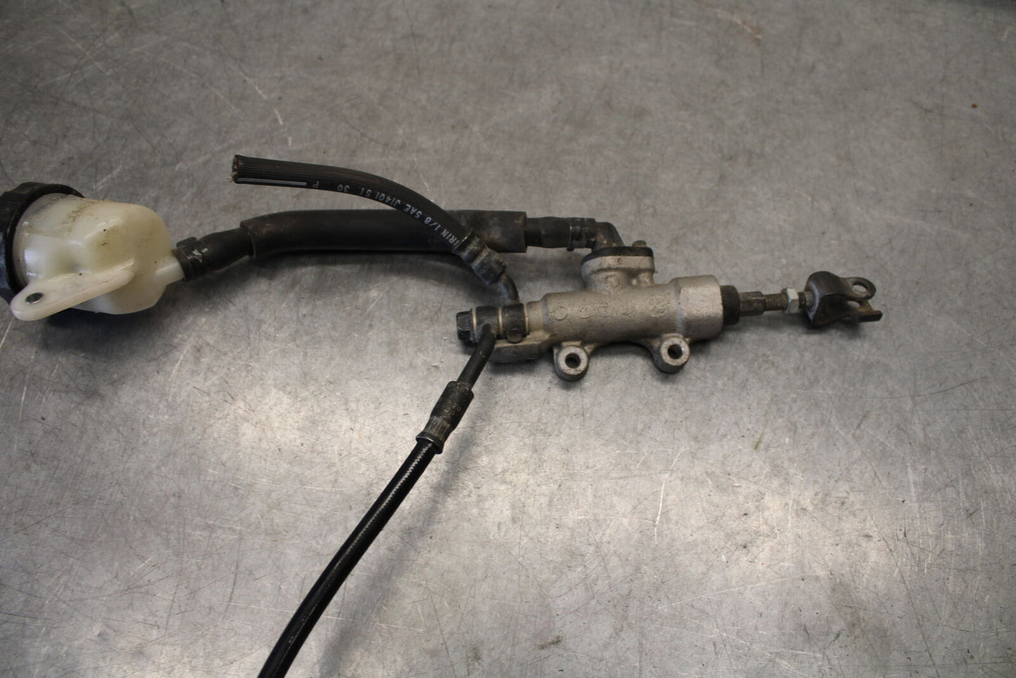 04-12 HONDA ST1300A REAR BACK BRAKE MASTER CYLINDER W RESERVOIR BB669