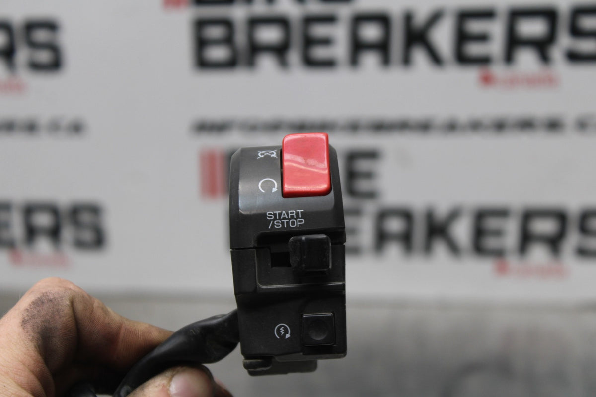 08 KAWASAKI NINJA ZX10R RIGHT CLIP ON HANDLE KILL OFF START SWITCHES BB201