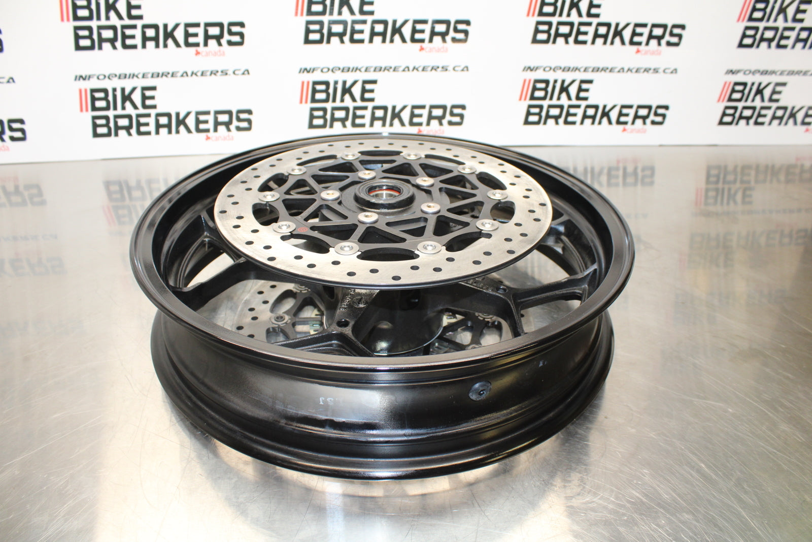 23-24 KAWASAKI NINJA ZX14R NEW!! FRONT WHEEL FRONT RIM & ROTORS BB141