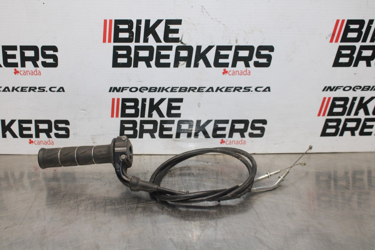 98 KAWASAKI NINJA ZX6 THROTTLE CABLE HOUSING & CABLES LINES BB870