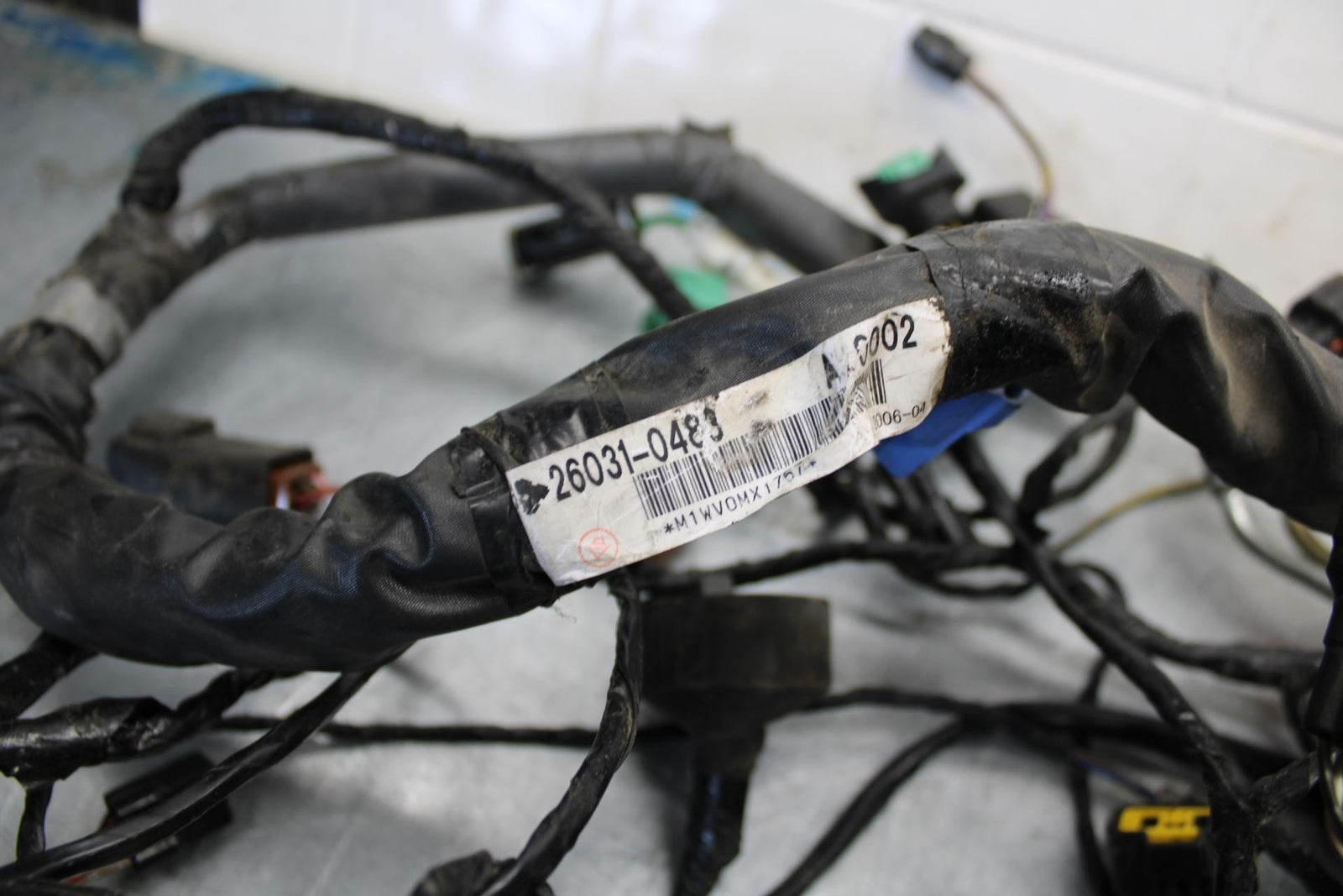 06-07 KAWASAKI NINJA ZX14R MAIN ENGINE WIRING HARNESS MOTOR WIRE LOOM BB433