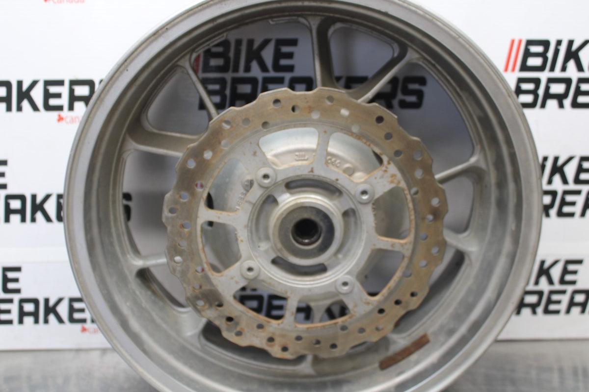 09 KAWASAKI CONCOURS 14 ZG1400B REAR WHEEL BACK RIM & ROTOR BB875