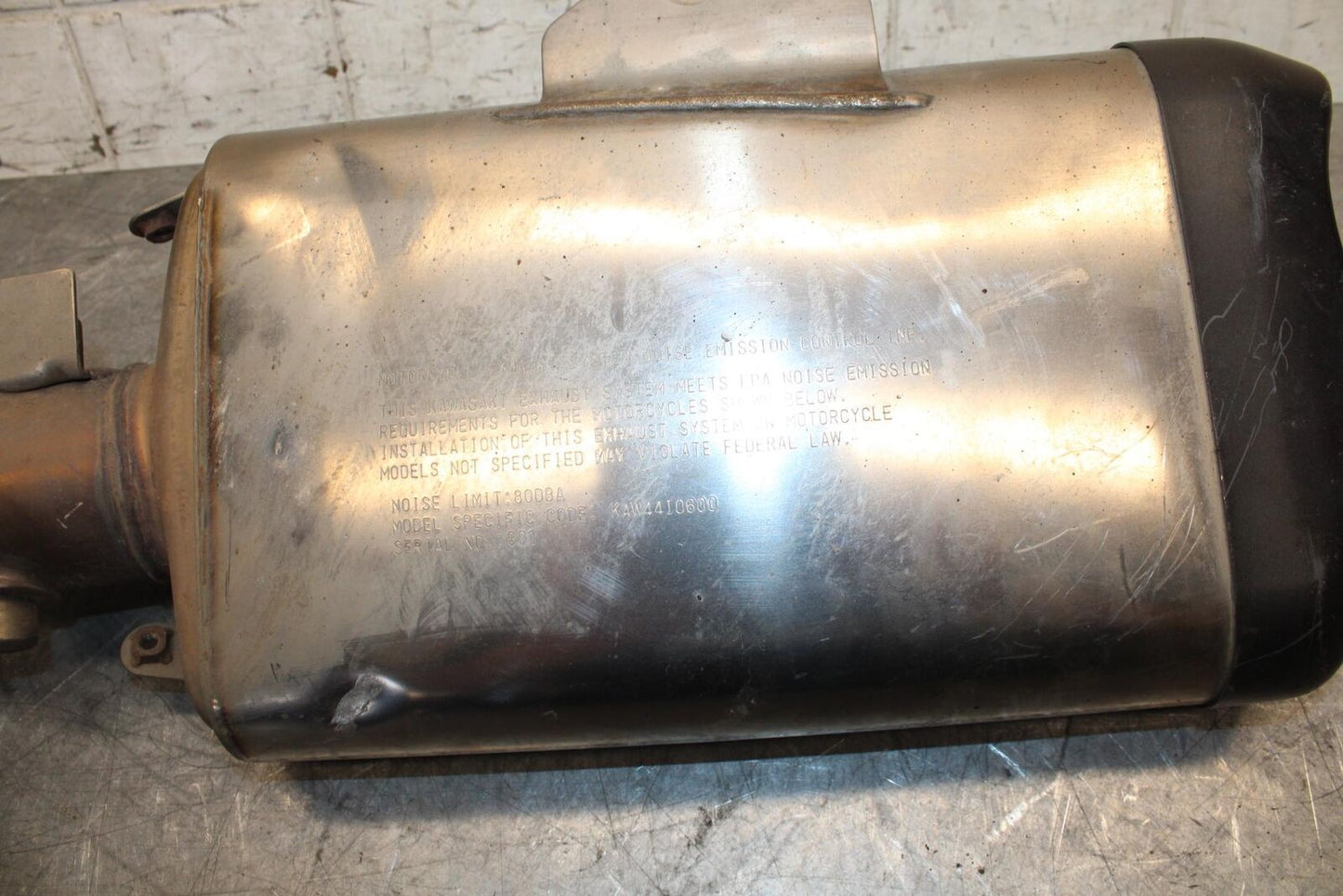 2012 Kawasaki Ninja ZX6R ZX600R EXHAUST PIPE MUFFLER SLIP ON CAN SILENCER BB529