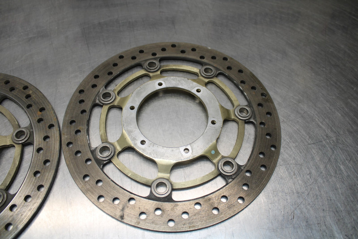 01-06 HONDA CBR600F4I FRONT LEFT RIGHT BRAKE ROTORS DISCS BB778
