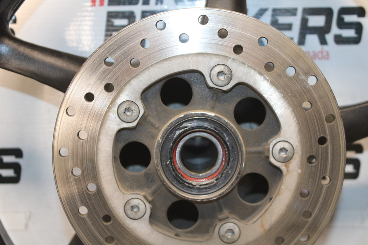 08-16 YAMAHA YZF R6 REAR WHEEL BACK RIM & ROTOR BB929