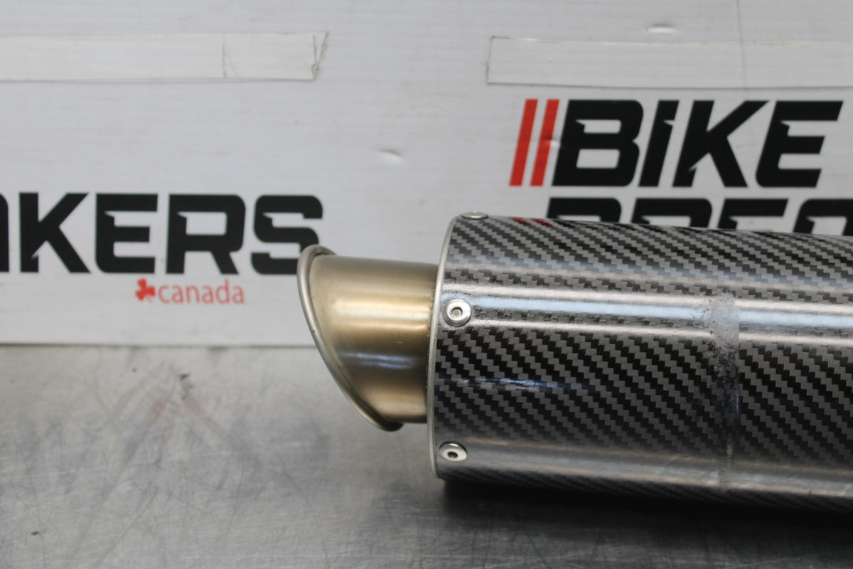 13-18 KAWASAKI NINJA ZX6R MGP CARBON FIBER EXHAUST PIPE MUFFLER SLIP ON BB915