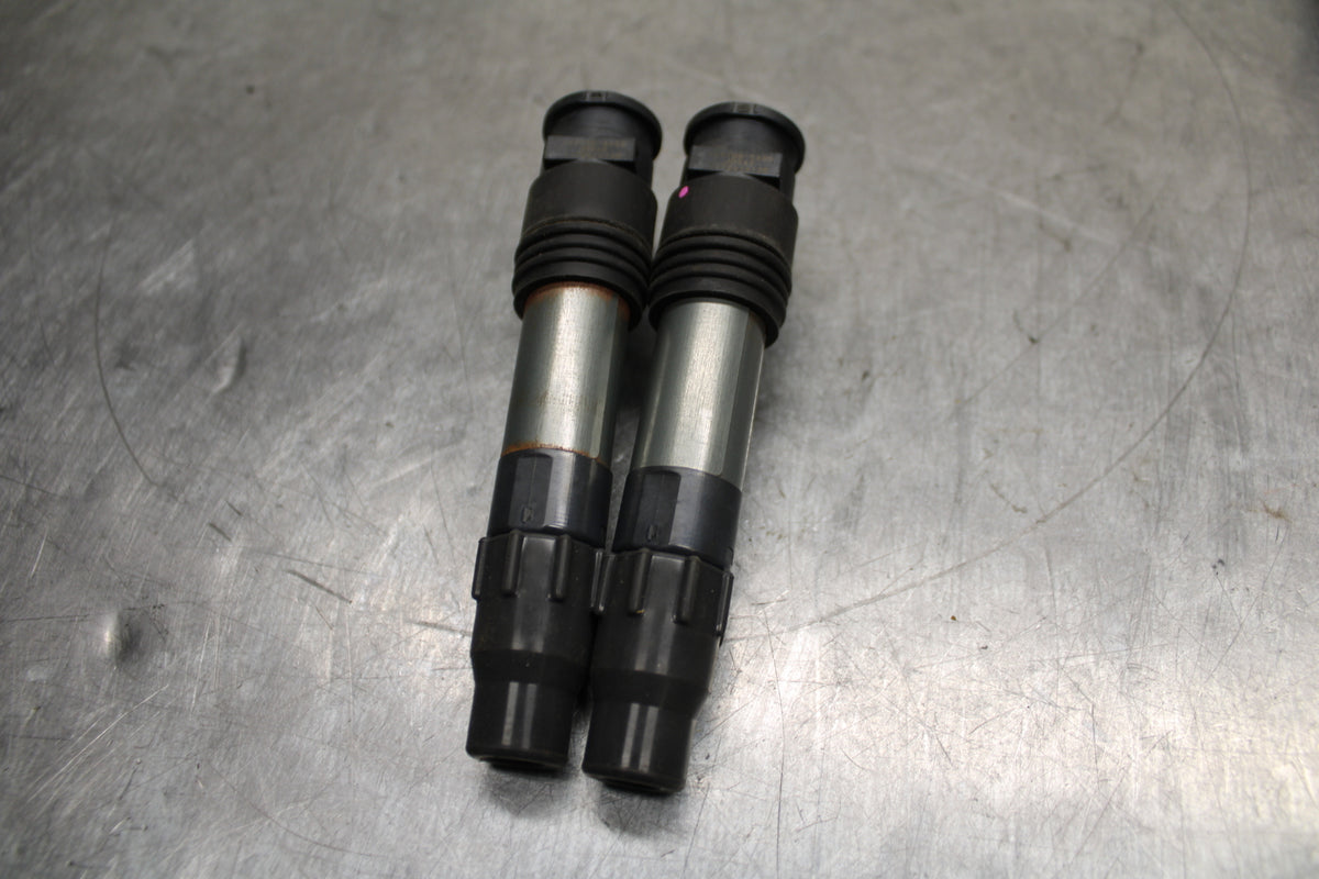 13-17 KAWASAKI NINJA 300 IGNITION COILS COIL SPARK PLUG CAPS BB128