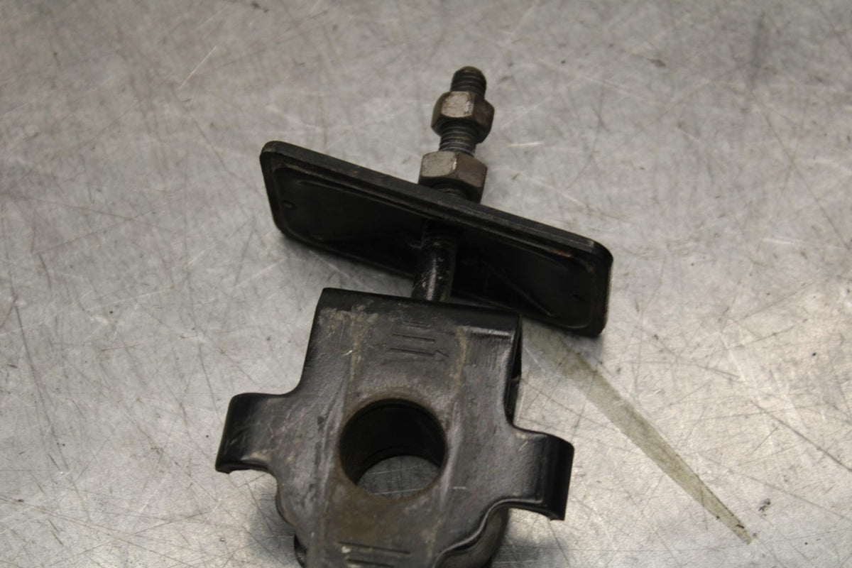 2008 Honda CBF1000 SWINGARM CHAIN TENSIONER ADJUSTMENT BRACKET SET PAIR  BB641