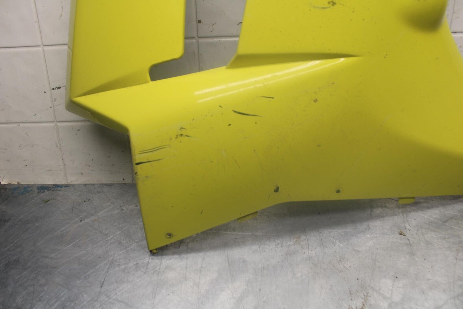 07-08 KAWASAKI NINJA ZX6R YELLOW RIGHT LOWER MID UPPER SIDE FAIRING COWL  BB456