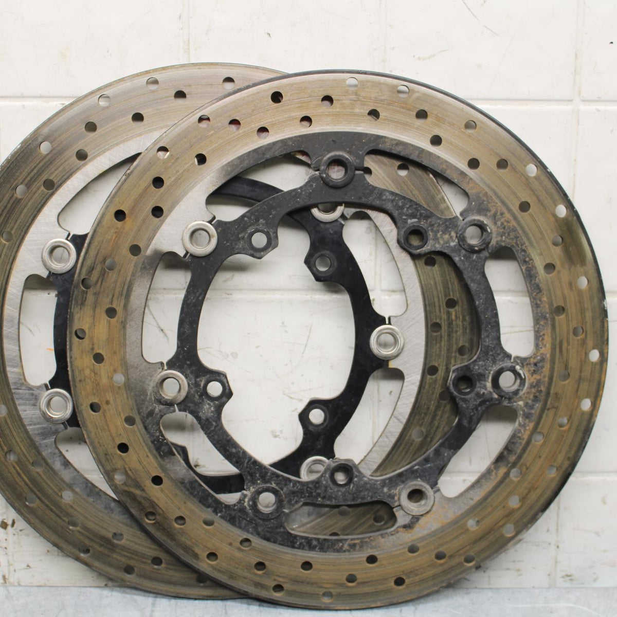 2012 Yamaha FZ8 FRONT LEFT RIGHT BRAKE ROTORS DISCS BB550