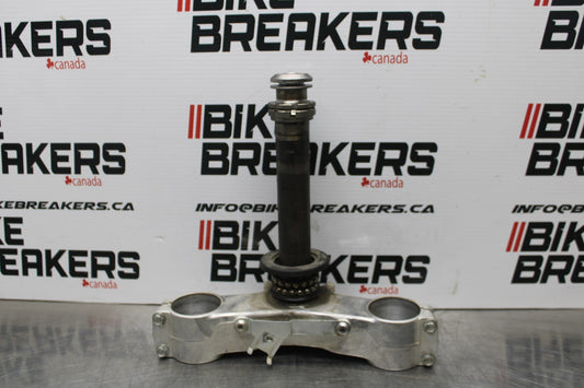 08 KAWASAKI NINJA ZX10R FRONT FORKS CLAMP LOWER TRIPLE TREE STEM BB201