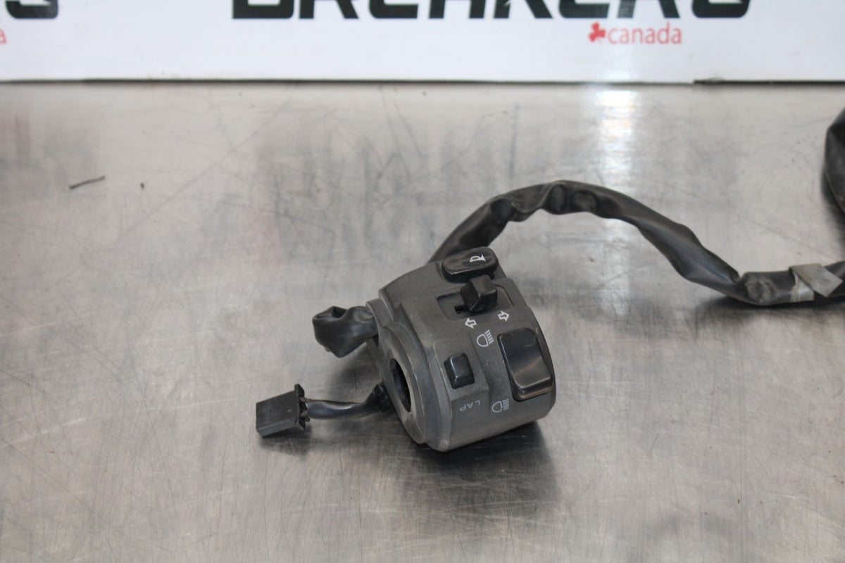 07-08 KAWASAKI NINJA ZX6R LEFT CLIP ON HANDLE HORN SIGNALS SWITCH SWITCHES BB175