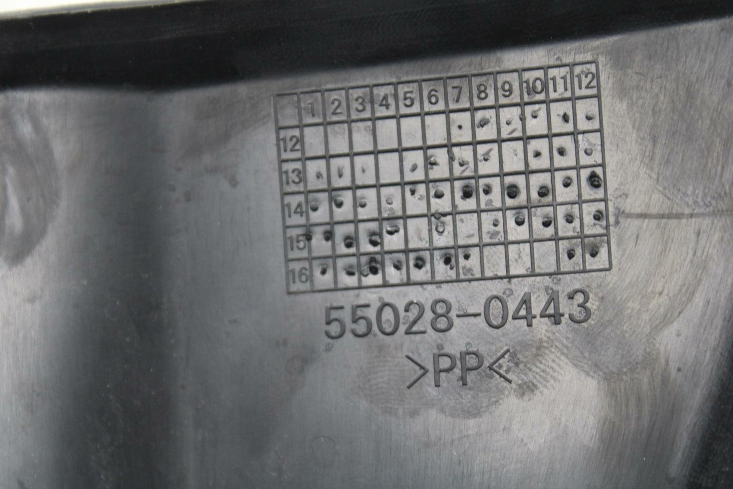 13-17 KAWASAKI NINJA ZX6R ZX636E FRONT CENTER COWL FAIRING BB409