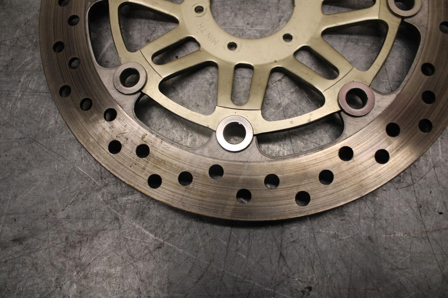 1999 Honda Super Hawk 1000 VTR1000F FRONT BRAKE DISC ROTOR BB51