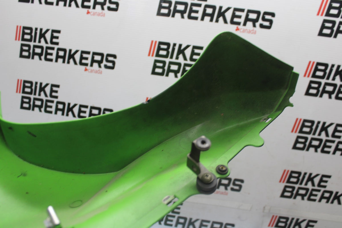 04-05 KAWASAKI NINJA ZX10R RIGHT FRONT UPPER MID SIDE FAIRING COWL PLASTIC BB931