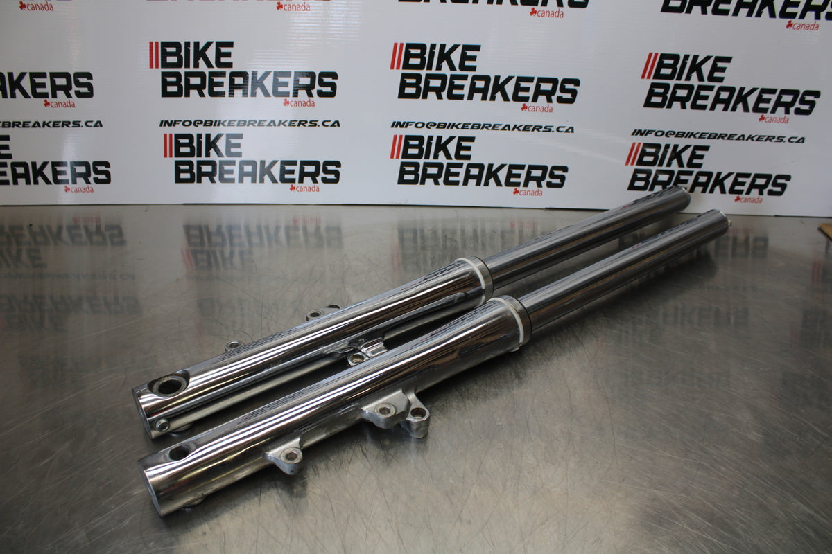 09 YAMAHA ROYAL STAR XVZ1300TF VENTURE FRONT FORKS SHOCK SUSPENSION SET BB151