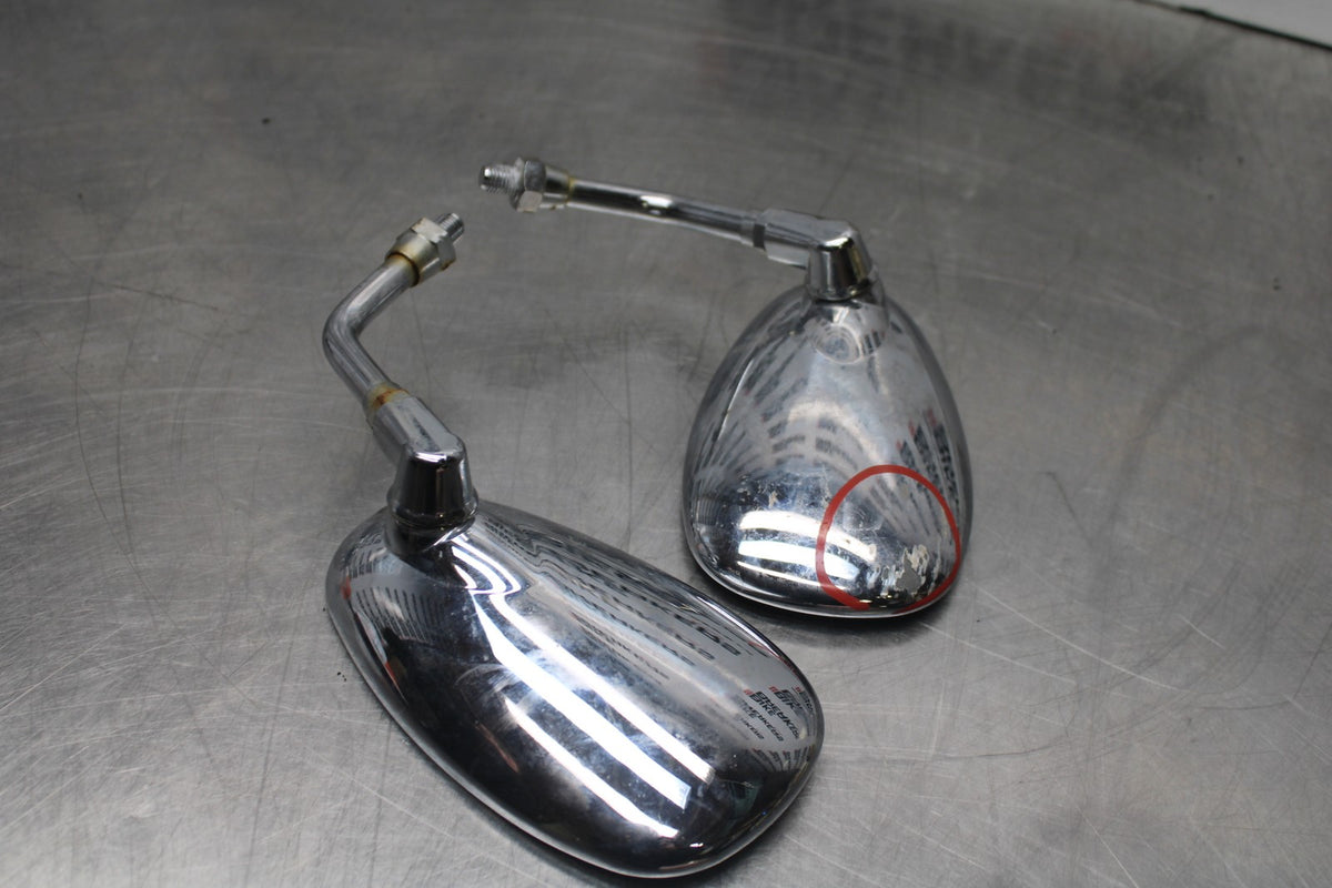 99-09 YAMAHA V STAR 1100 REAR VIEW MIRROR SET PAIR MIRRORS BB853