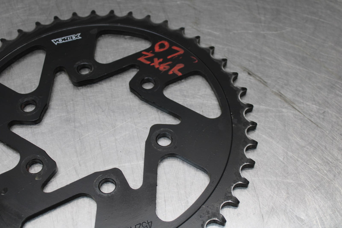 07 KAWASAKI NINJA ZX6R VORTEX 45-T REAR BACK SPROCKET BB175