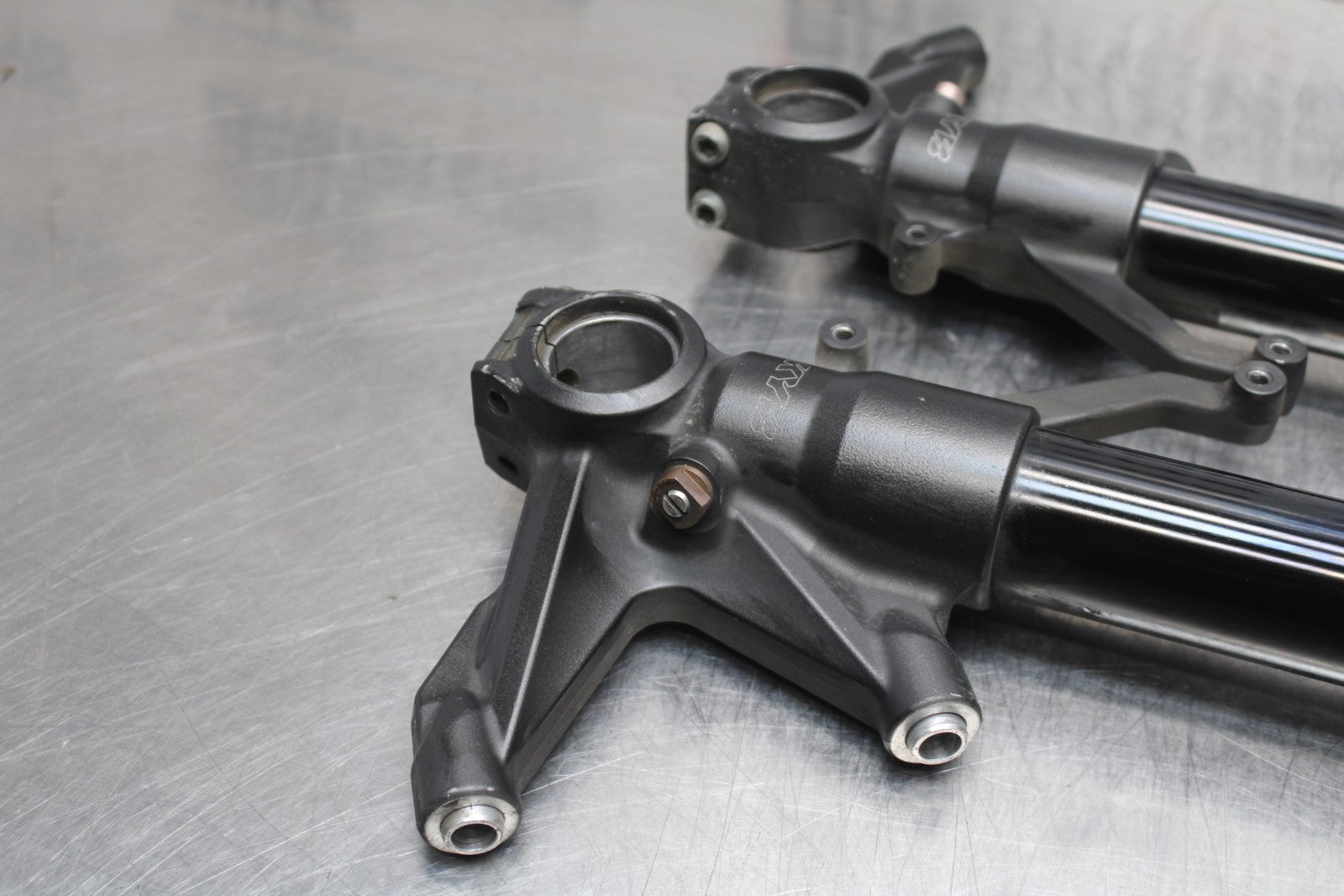 08 KAWASAKI NINJA ZX10R FRONT FORKS SHOCK SUSPENSION SET PAIR BB201