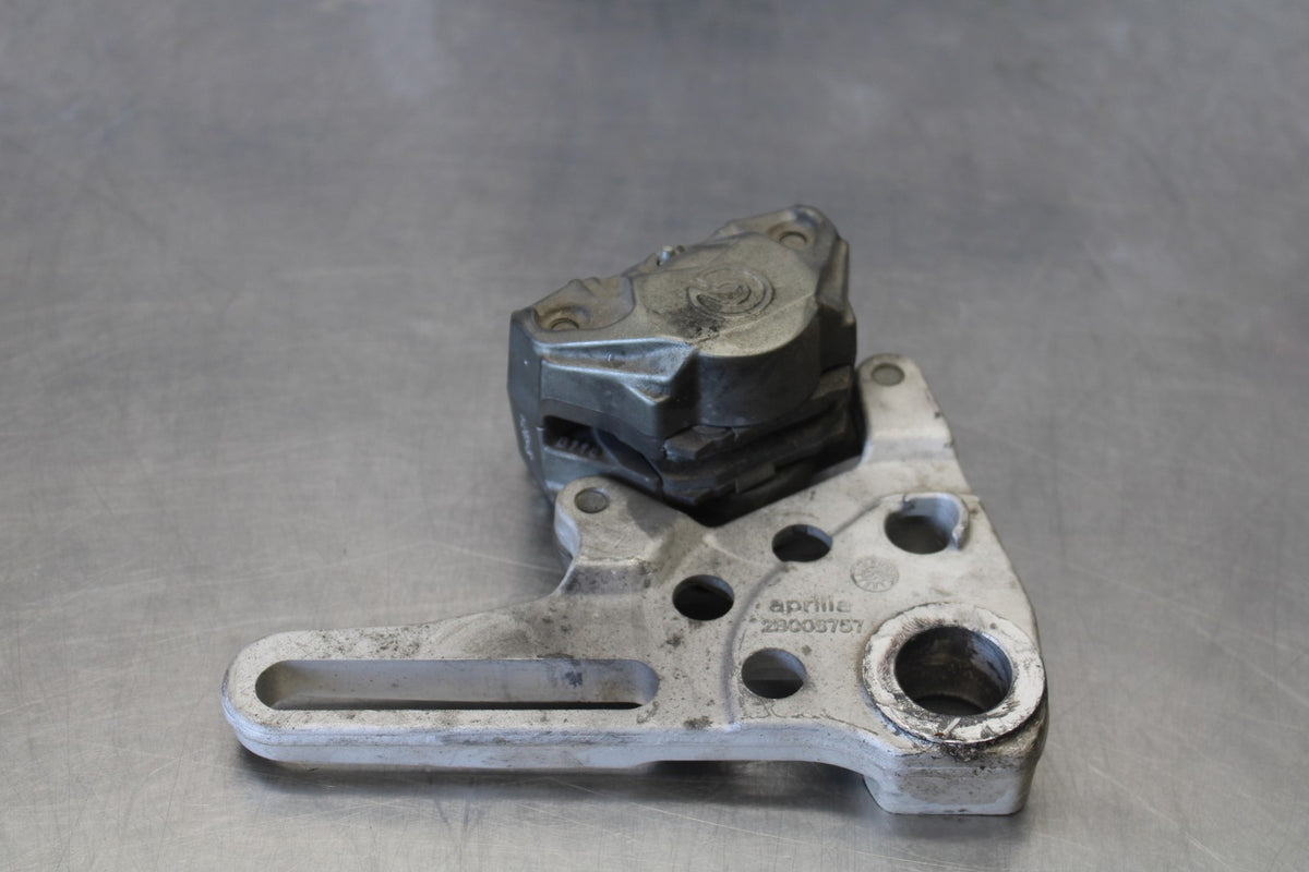 24 APRILIA TUONO V4 1100 FACTORY ABS REAR BRAKE CALIPER MOUNT BRACKET BB887