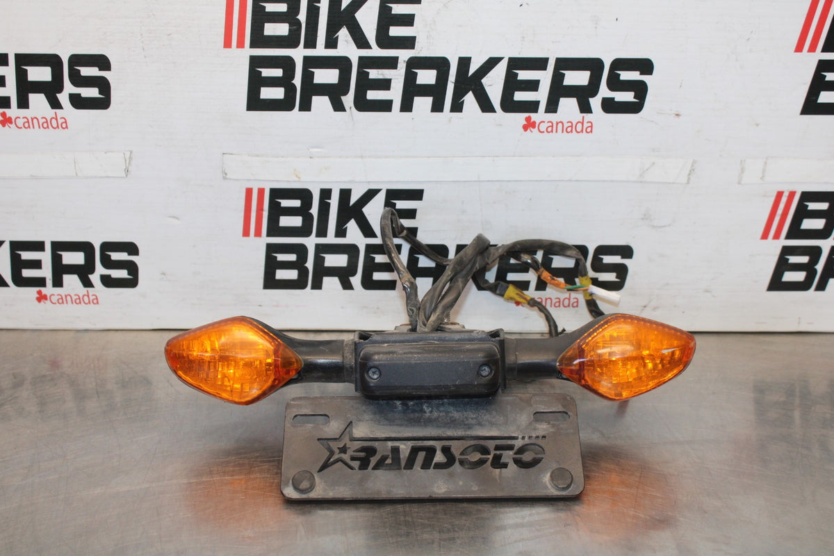 16 HONDA CB500F ABS FENDER ELIMINATOR PLATE BRACKET & LIGHTS BB930